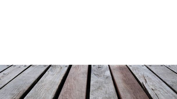 Holz Tischplatte dunkel auf Hintergrund - Foto, Bild