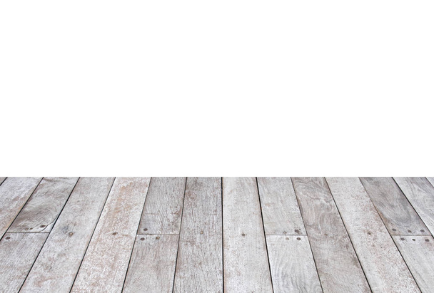 White gray wood texture background - Фото, изображение