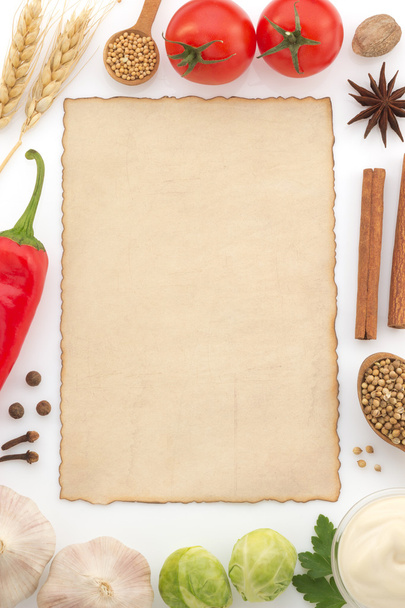 food ingredients and spices - Foto, Bild