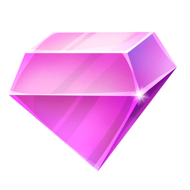 close up view of pink gem illustration - Photo, Image