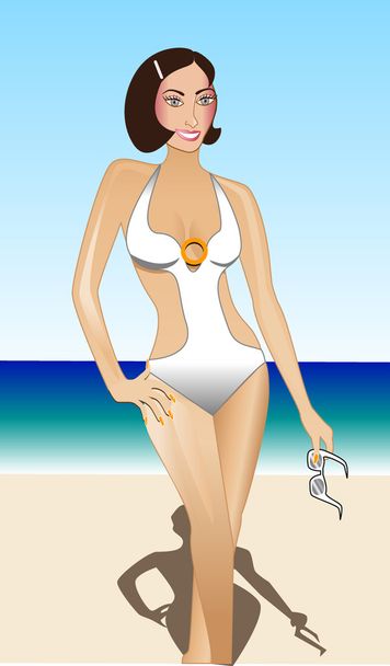 Swimsuit Girl 2 - Vector, Image