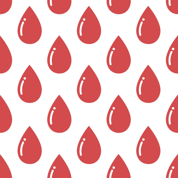 blood drop seamless pattern - Vector, Image