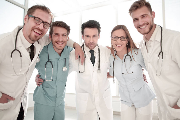 picture of young team or group of doctors - Fotó, kép