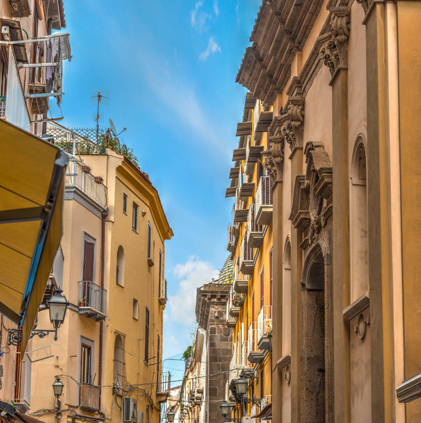 Narrow alley in old town Sorrento - Photo, Image