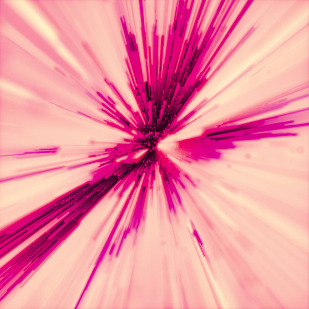abstrakte purpurfarbene Explosion oder Explosion - Foto, Bild
