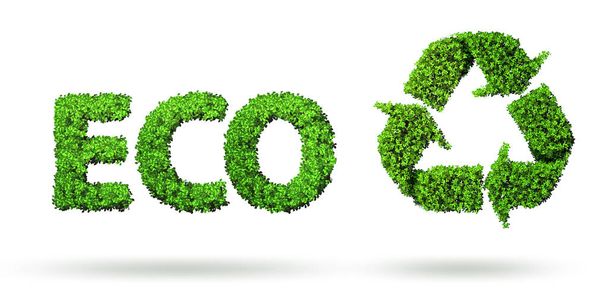 Concept van recycling - 3d rendering - Foto, afbeelding