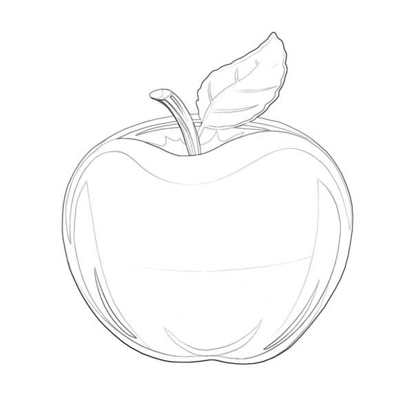vista de cerca de la ilustración de fruta de manzana
 - Foto, Imagen