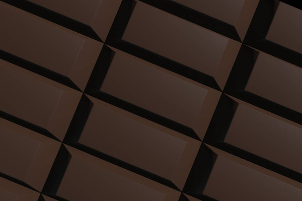 chocolade bar 3d render - Foto, afbeelding