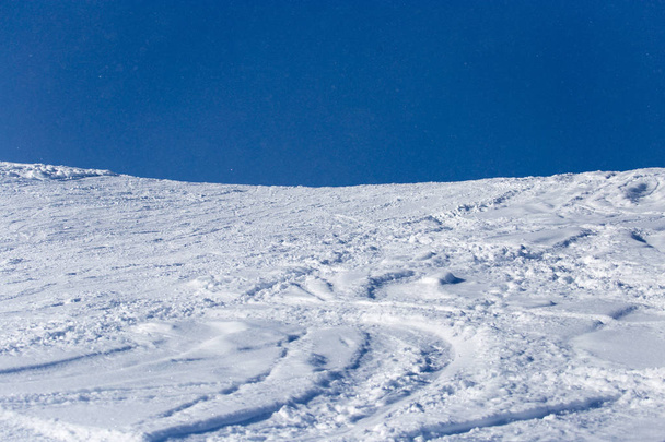 snow slope for skiing - 写真・画像