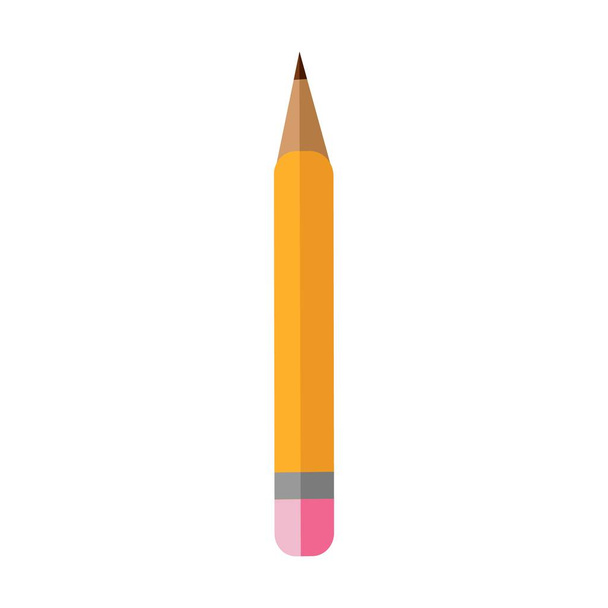 Bleistift-Symbol. flache Design-Vektor-Symbol isoliert - Vektor, Bild
