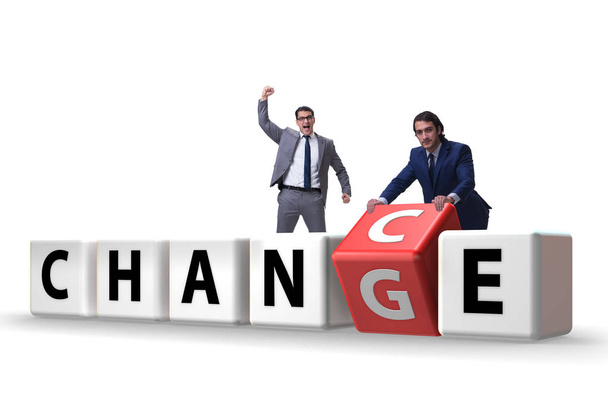 Değişim ve şans kavramı işadamı - Fotoğraf, Görsel