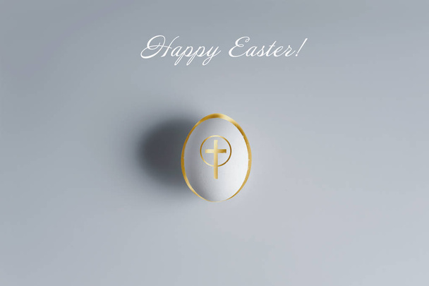 Natural chicken eggs is a symbol of Easter. - Foto, Imagem