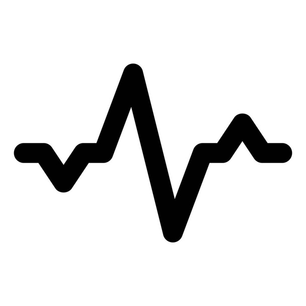 Icono de frecuencia cardíaca Estilo sólido para todo tu proyecto
 - Vector, Imagen