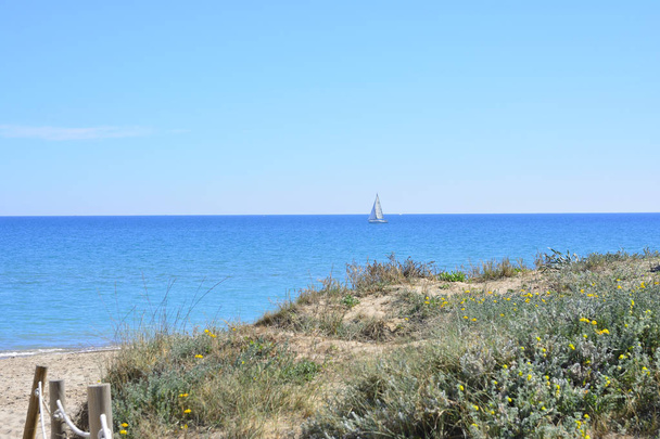 Férias en la costa de Mediterranea. - Foto, Imagem
