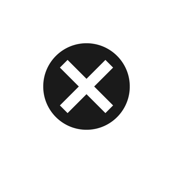 Użytkownik krzyż ikonę Usuń. Znaki i symbole można dla www, logo, aplikacji mobilnej, Ui, Ux - Wektor, obraz