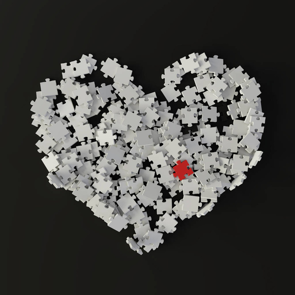 Find your love; emotion and feelings concepts, original 3d backg - Photo, Image