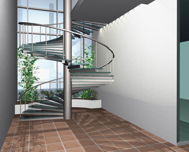 3D render of modern interior - Photo, Image