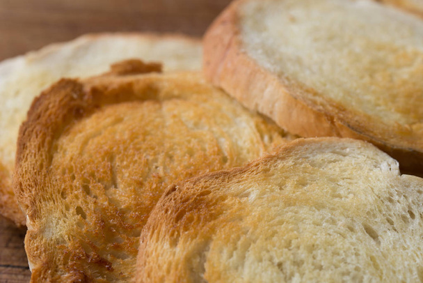 toasted sliced bread macro - Fotoğraf, Görsel