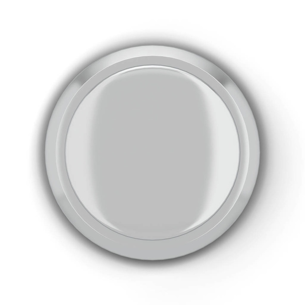 Blank round push button - Foto, imagen
