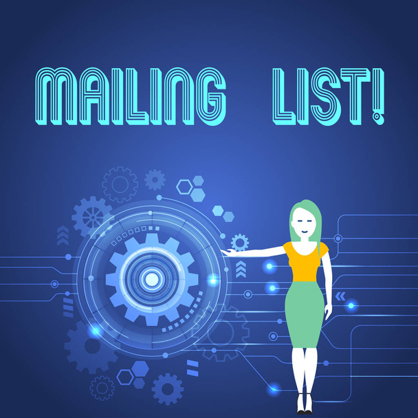Handschriftliche Text-Mailingliste. Konzept bedeutet Namen und Adressen, die zeigen, dass Sie etwas senden werden. - Foto, Bild