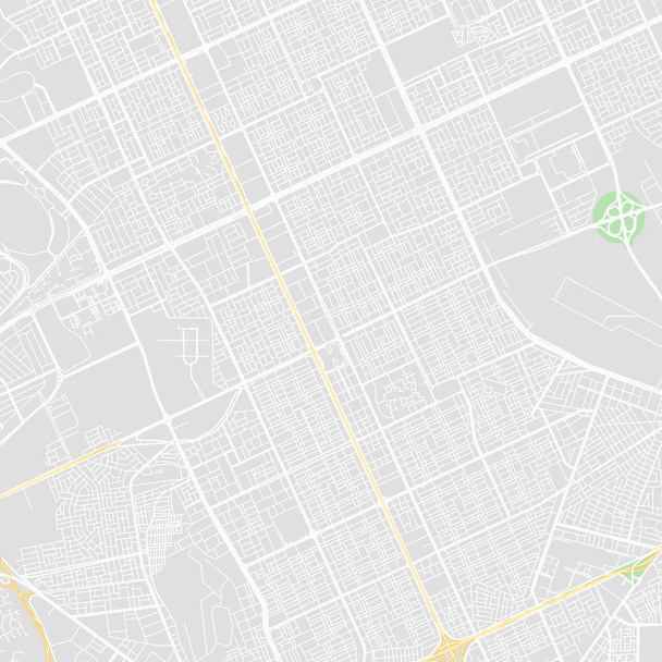 Downtown vector map of Riyadh, Saudi Arabia - Vector, Image