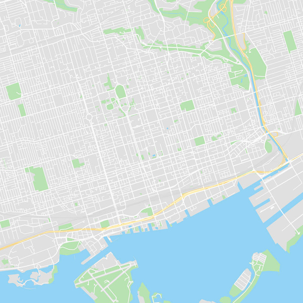 Downtown vector map of Toronto, Canada - Vector, Image