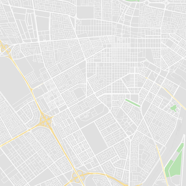 Downtown vector map of Dammam City, Saudi Arabia - Vector, Image