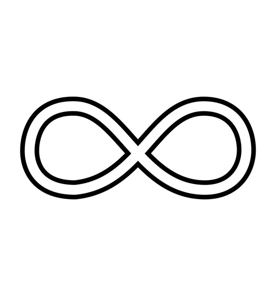 Vektor symbol neomezené ikonu izolovaných na bílém pozadí  - Vektor, obrázek