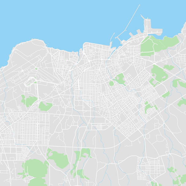 Mapa vetorial da cidade de Jeju, Coreia do Sul
 - Vetor, Imagem
