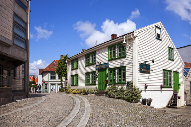 Charming street in Stavanger - Fotografie, Obrázek