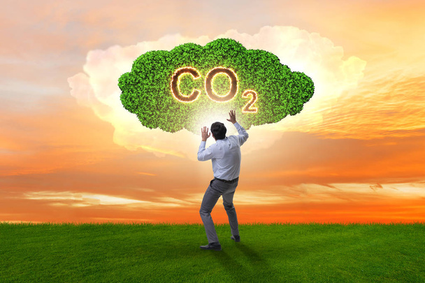 Concept écologique des émissions de gaz à effet de serre
 - Photo, image