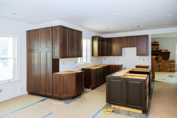 Modern konyha belső tér Otthon javítás konyha átalakítása - Fotó, kép
