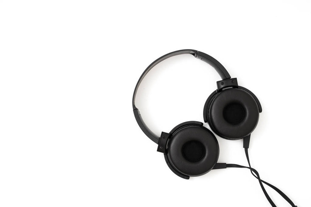 słuchawki słuchawek realistyczne czarne słuchawki - Zdjęcie, obraz