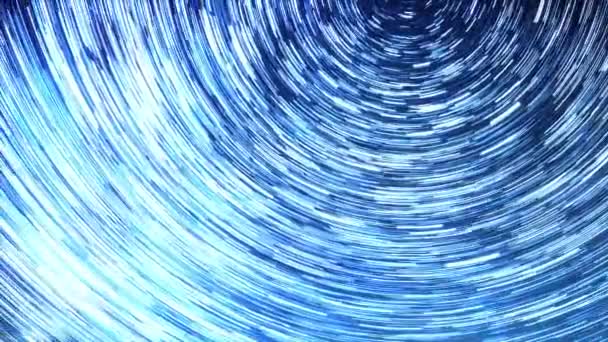 El cielo estrellado gira alrededor de la estrella polar. Dejar rastros en forma de líneas de desvanecimiento. Winter, Rusia. Vídeo. UltraHD (4K
) - Metraje, vídeo