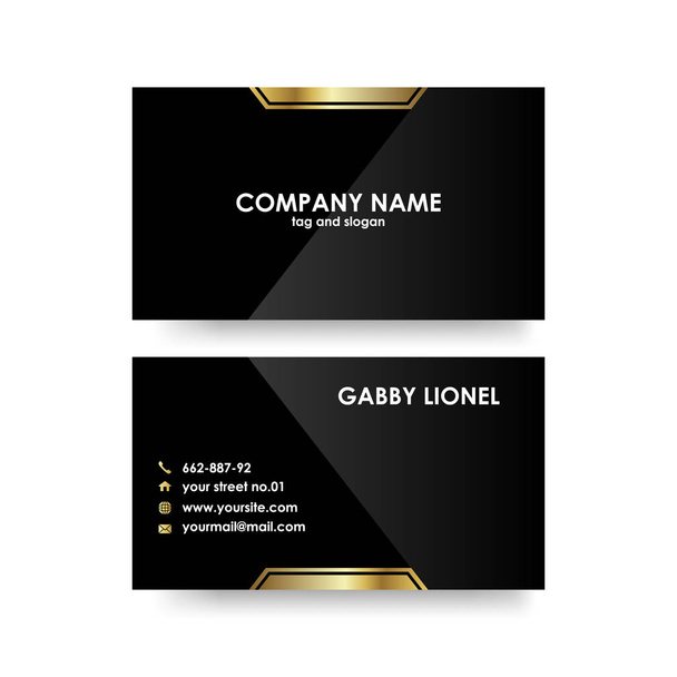 Creative and elegant double sided business card template. Simple and clean design. Creative corporate identity . - Vector, Image