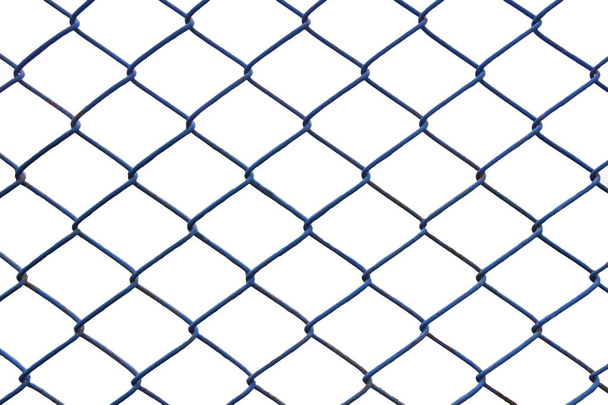 Kerítés kék kereszt, fehér - Fotó, kép