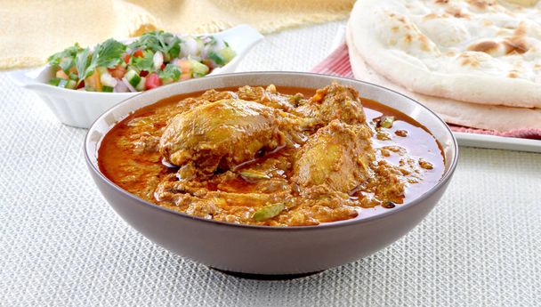 Pollo Korma, Una deliziosa, piccante e spessa salsa di pollo
. - Foto, immagini