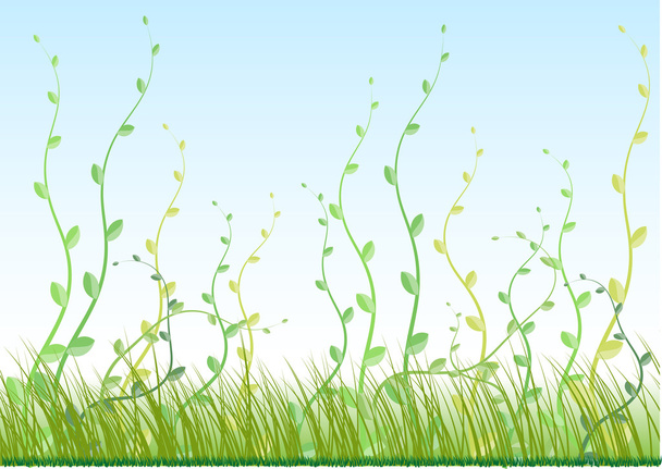 зелена трава
 - Вектор, зображення