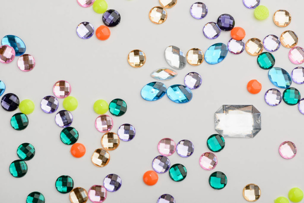 Scattered different rhinestones - Photo, Image