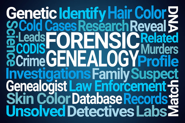Forensic Genealogy Word Cloud - Photo, Image