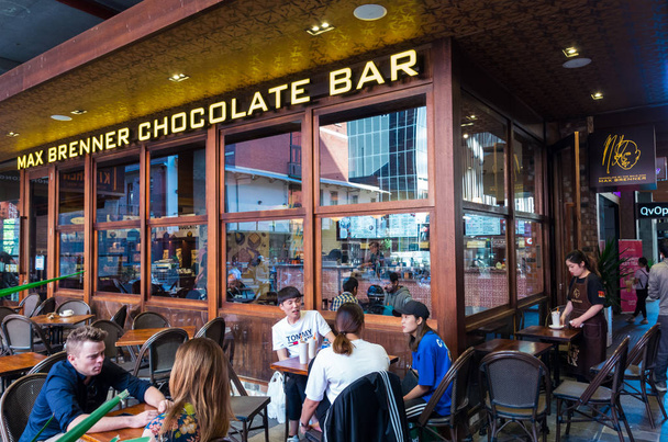 Max Brenner Chocolate Bar az a Qv komplex, Melbourne, Ausztrália. - Fotó, kép