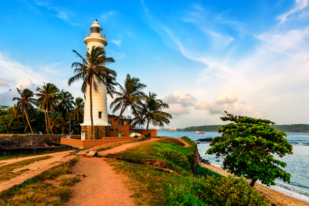 white lighthouse in fort Galle - Photo, Image