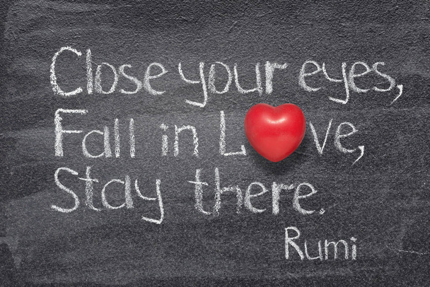 πτώση στην αγάπη Rumi - Φωτογραφία, εικόνα
