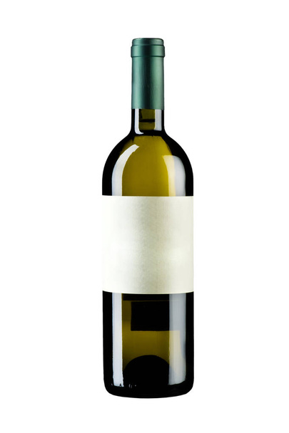 bouteille de vin isolée sur fond blanc - Photo, image