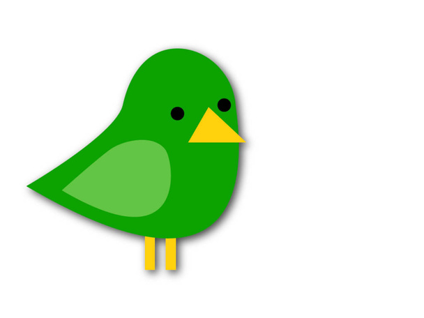 緑の鳥 - ベクター画像