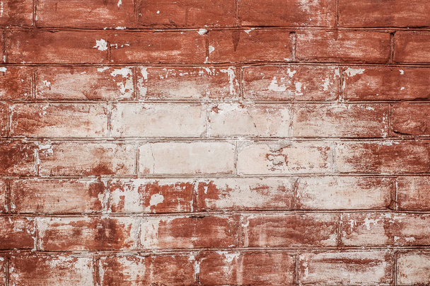 red vintage bricks wall background backdrop wallpaper - Photo, Image