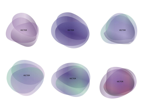 Formas de desenfoque abstracto gradiente de color colores iridiscentes efecto transición suave, textura para el tema de presentación de fondo niños productos, ilustración de vectores eps10 - Vector, imagen