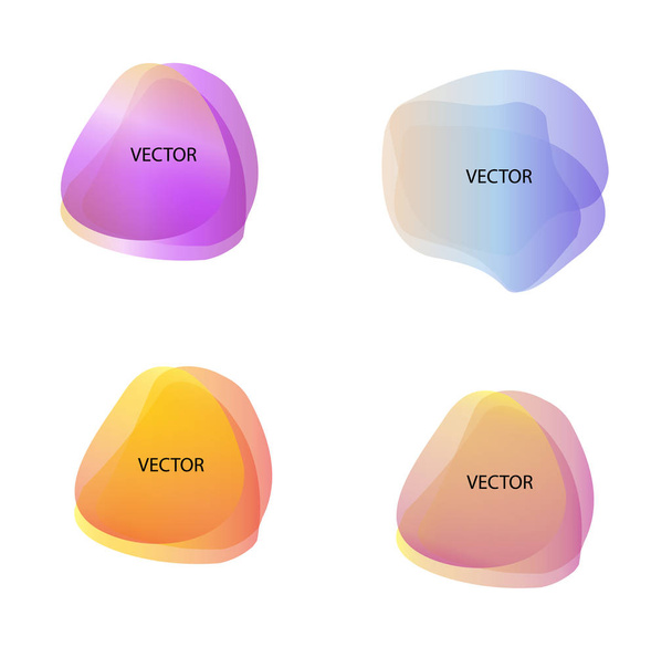 Abstract blur shapes color gradient iridescent colors effect soft transition, texture for background presentation theme children products, vector illustration eps10 - Vektor, Bild