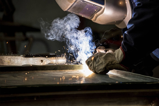welder working in the workshop - Photo, Image
