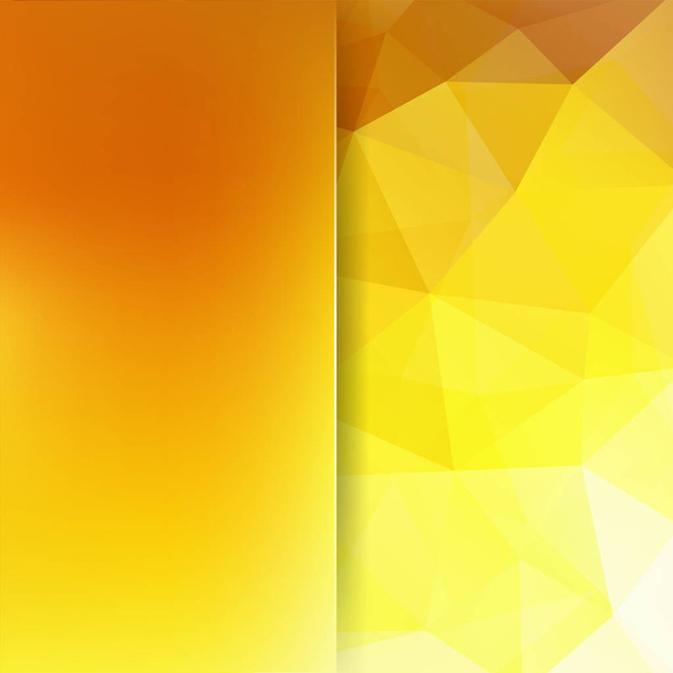 Absztrakt, geometrikus stílus sárga háttér. Életlenítés háttér pohár. Vektoros illusztráció - Vektor, kép